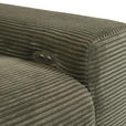 ECKSOFA Dunkelgrün Cord  - Dunkelgrün/Schwarz, KONVENTIONELL, Textil/Metall (165/295cm) - Carryhome