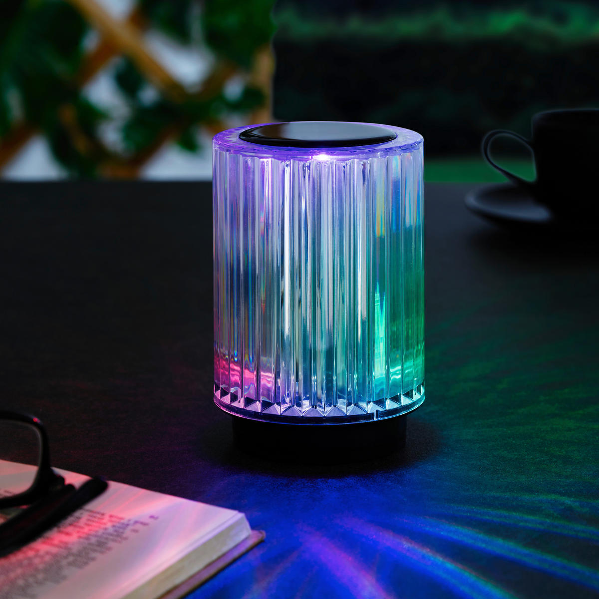 SOLCELLSLAMPA 8,5/12 cm   - svart/transparent, Lifestyle, plast (8,5/12cm) - Ambia Garden