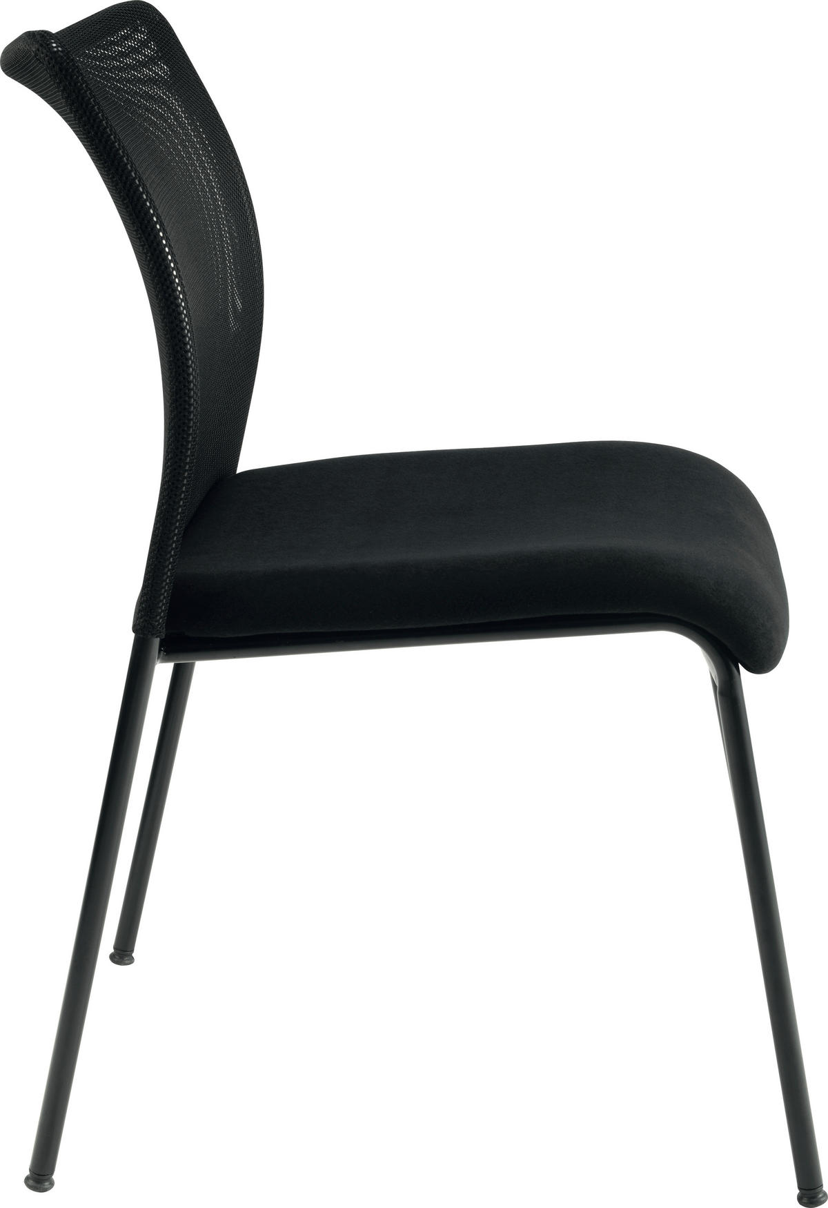 KONFERENČNÍ ŽIDLE - černá, Konvenční, kov/textil (58/84/46cm) - Xora