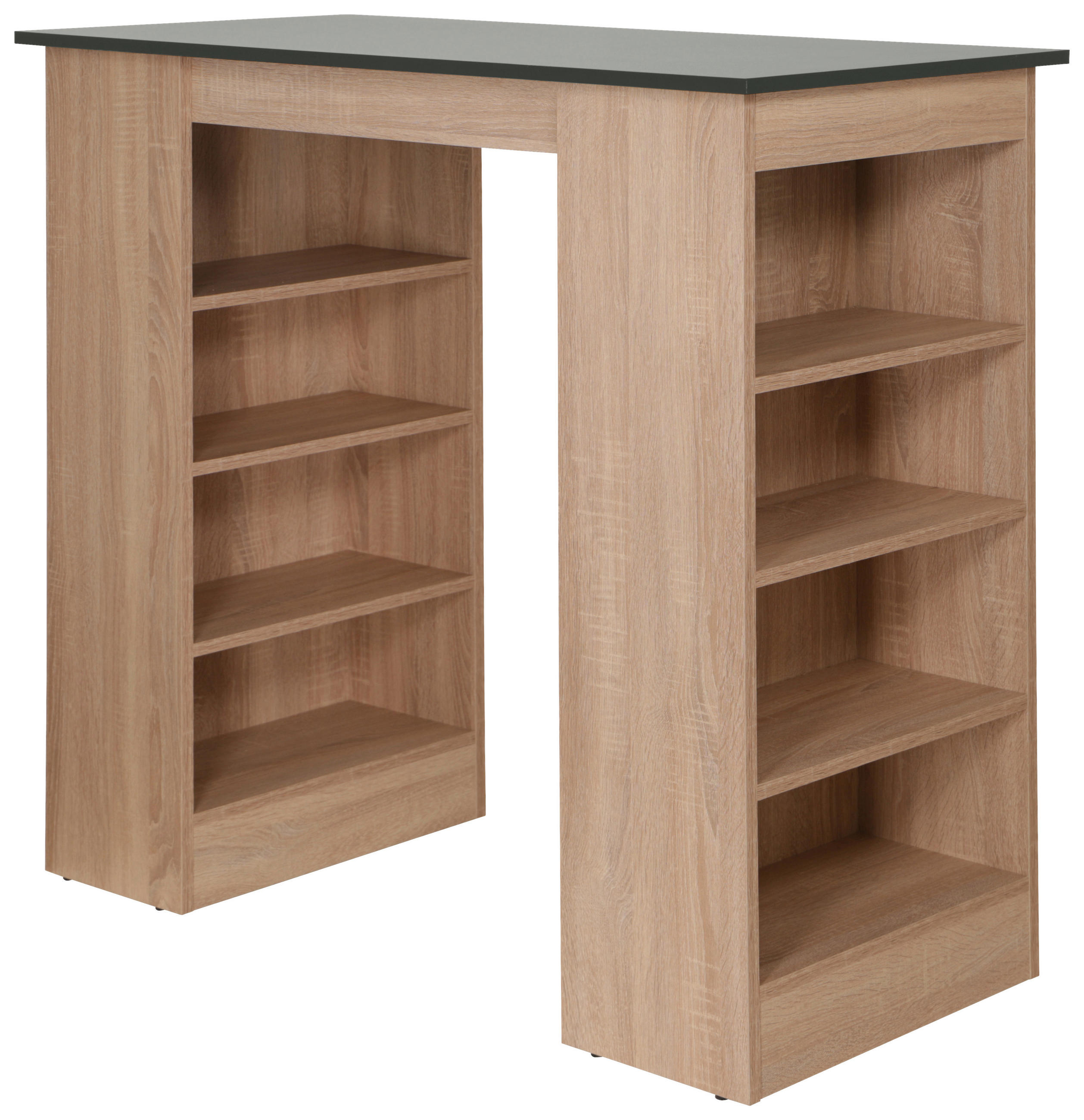 BARBORD i trämaterial  103/50/115 cm  - grå/ekfärgad, Design, trämaterial (103/50/115cm) - Respekta