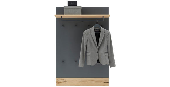 GARDEROBENPANEEL  in 92/140/28 cm  - Eiche Bianco/Anthrazit, Design, Holzwerkstoff (92/140/28cm) - Dieter Knoll