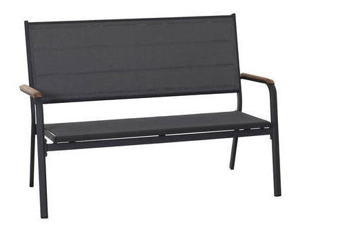GARTENBANK 138,5/97/67 cm Teakholz  Aluminium  - Anthrazit, KONVENTIONELL, Holz/Kunststoff (138,5/97/67cm) - Siena Garden
