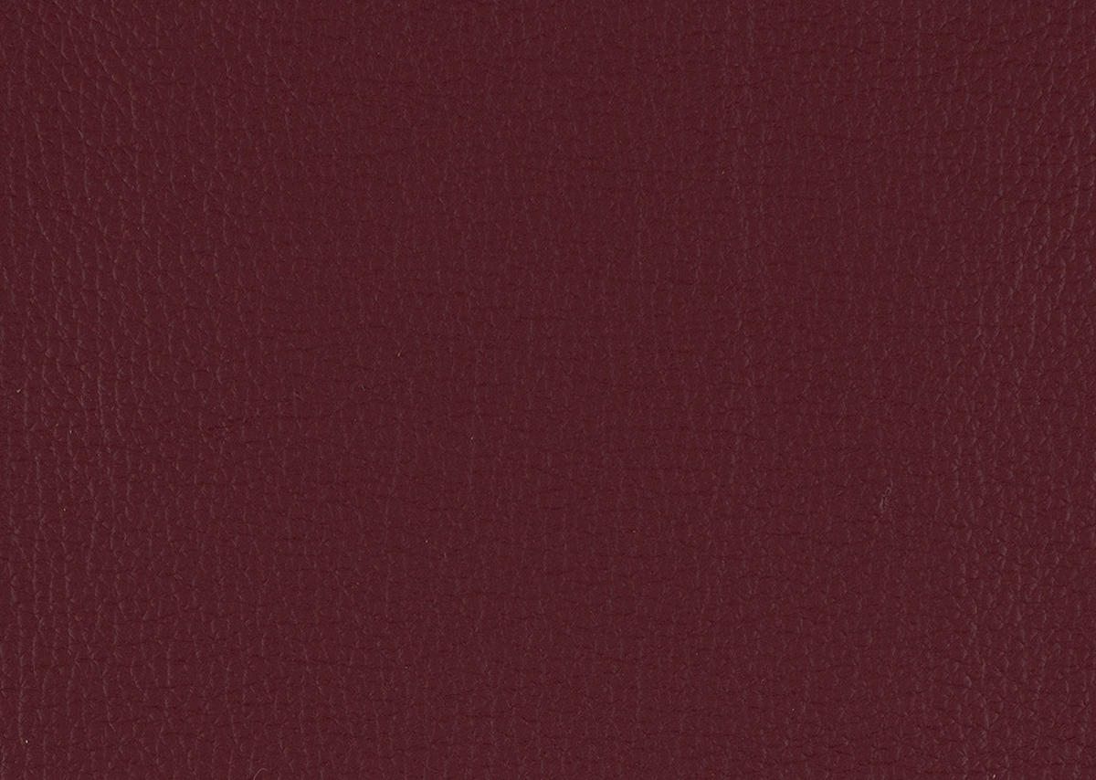 ECKSOFA in Echtleder Weinrot  - Weinrot/Alufarben, Design, Leder/Metall (239/271cm) - Cantus