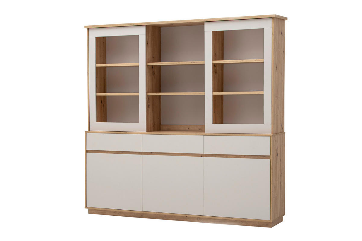 BUFFET 202/199/40 cm  in Kaschmir, Eiche Artisan  - Kaschmir/Eiche Artisan, Design, Holzwerkstoff (202/199/40cm) - MID.YOU