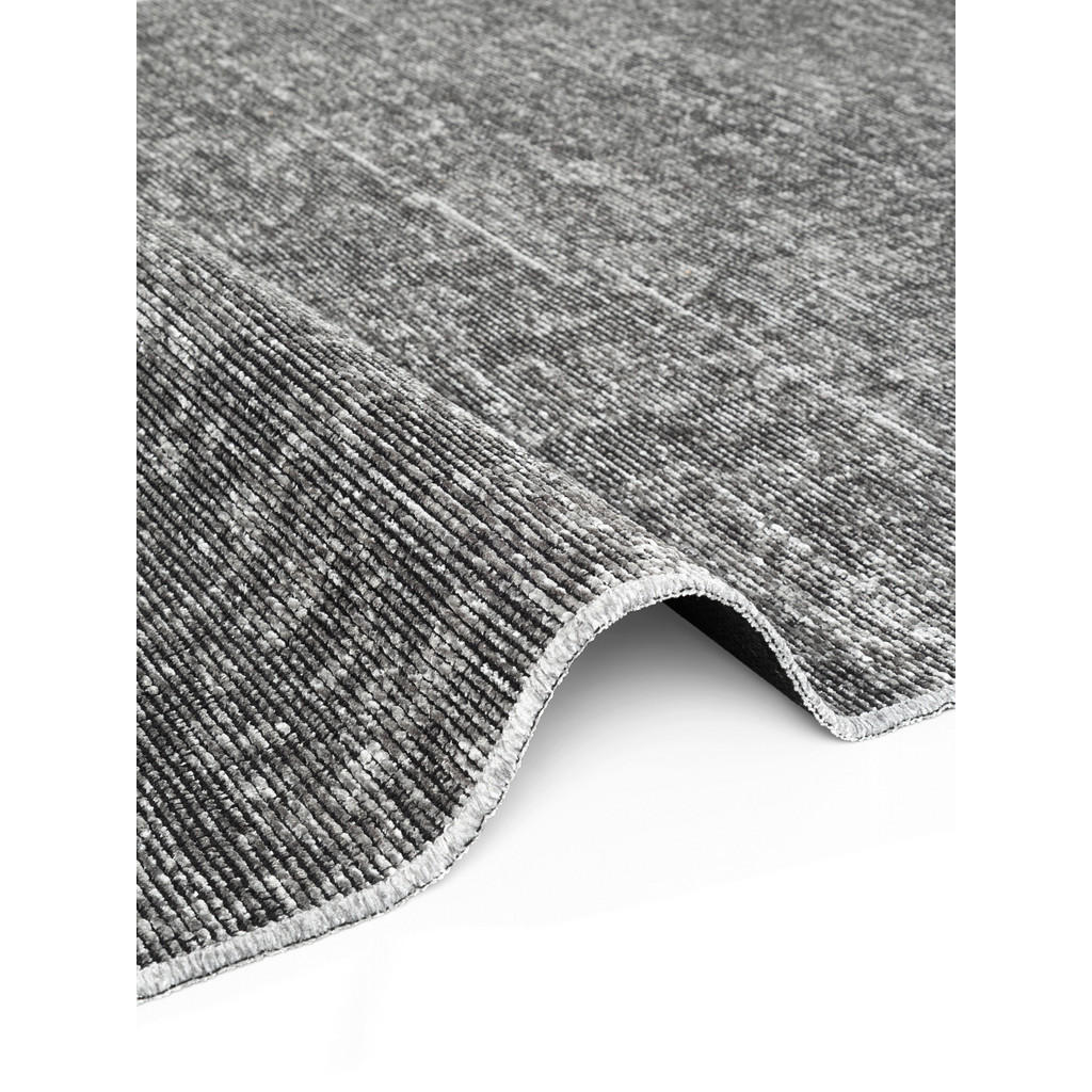Thumbnail - Elle Decoration Teppich Brilliance, Grau, Silber, Kunststoff, Karo, rechteckig, 80x250 cm, Oeko-Tex® Standard 100, für F...