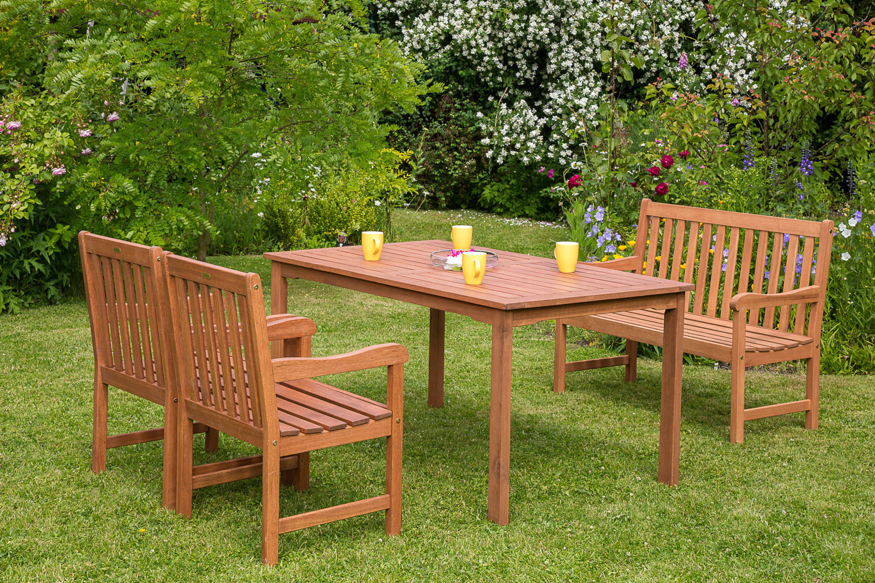 GARTENTISCH 150/90/74,5 cm Holz rechteckig  - Naturfarben, Basics, Holz (150/90/74,5cm) - Gardenson