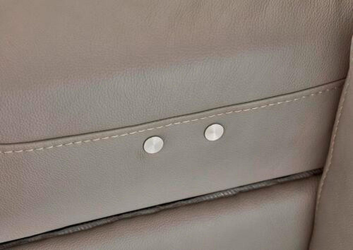 ECKSOFA Grau Echtleder  - Chromfarben/Grau, Design, Leder/Metall (321/176cm) - Valdera