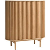 HÖG BYRÅ ekfärgad  110/125/45 cm  - ekfärgad, Design, trämaterial/trä (110/125/45cm) - Niels Andersson
