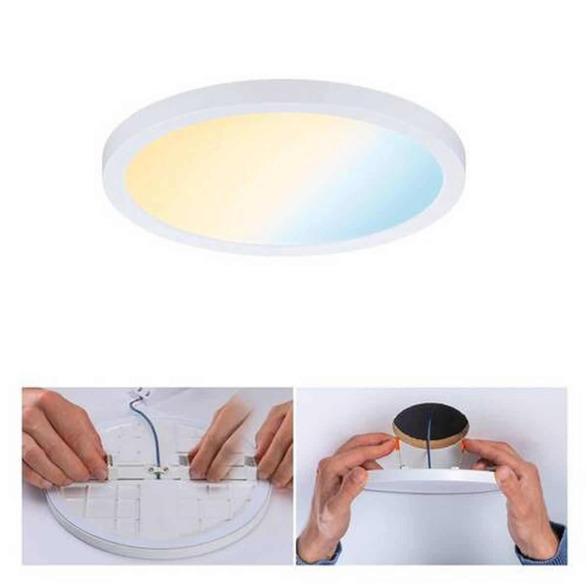 LED-PANEEL 17,5 cm   - Weiß, Design, Kunststoff (17,5cm) - Paulmann