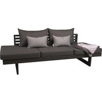3-SITZER-BANK 216/68/80 cm  in Anthrazit, Grau, Schieferfarben  - Schieferfarben/Anthrazit, Design, Textil/Metall (216/68/80cm) - Stern