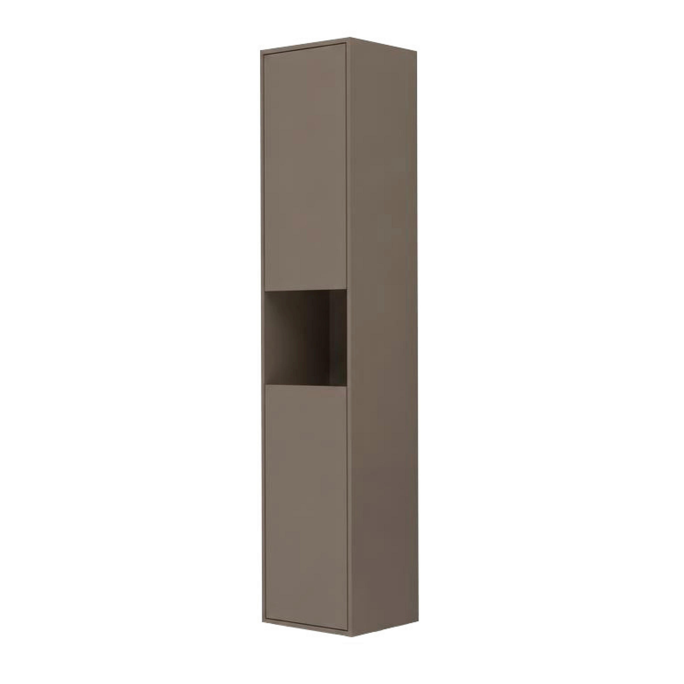 HOCHSCHRANK 42/197/33 cm  - Schwarz/Cappuccino, Trend, Holzwerkstoff/Kunststoff (42/197/33cm) - MID.YOU