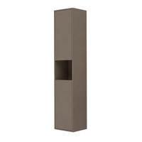 HOCHSCHRANK 42/197/33 cm  - Schwarz/Cappuccino, Trend, Holzwerkstoff/Kunststoff (42/197/33cm) - MID.YOU