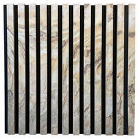 Akustikpaneel Naturstein 60/60 cm  - Dunkelgrau/Beige, Basics, Holz/Kunststoff (60/60cm)