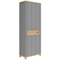 GARDEROBENSCHRANK  in 74/203/38 cm  - Graphitfarben/Eiche Artisan, LIFESTYLE, Holzwerkstoff/Kunststoff (74/203/38cm) - Hom`in