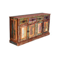 SIDEBOARD  160/80/40 cm 4 Schublade(n)  - Multicolor/Schwarz, Design, Holz/Metall (160/80/40cm) - MID.YOU