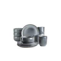 FRÜHSTÜCKSSERVICE Blaugrau  - Blaugrau, Basics, Keramik - Mäser