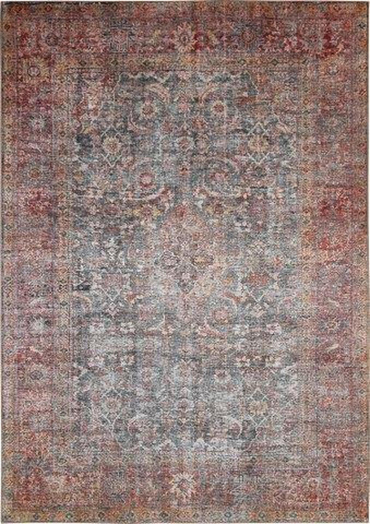 VINTAGE-TEPPICH 240/340 cm Lago Grau, Rostfarben  - Rostfarben/Grau, Design, Textil (240/340cm) - Novel