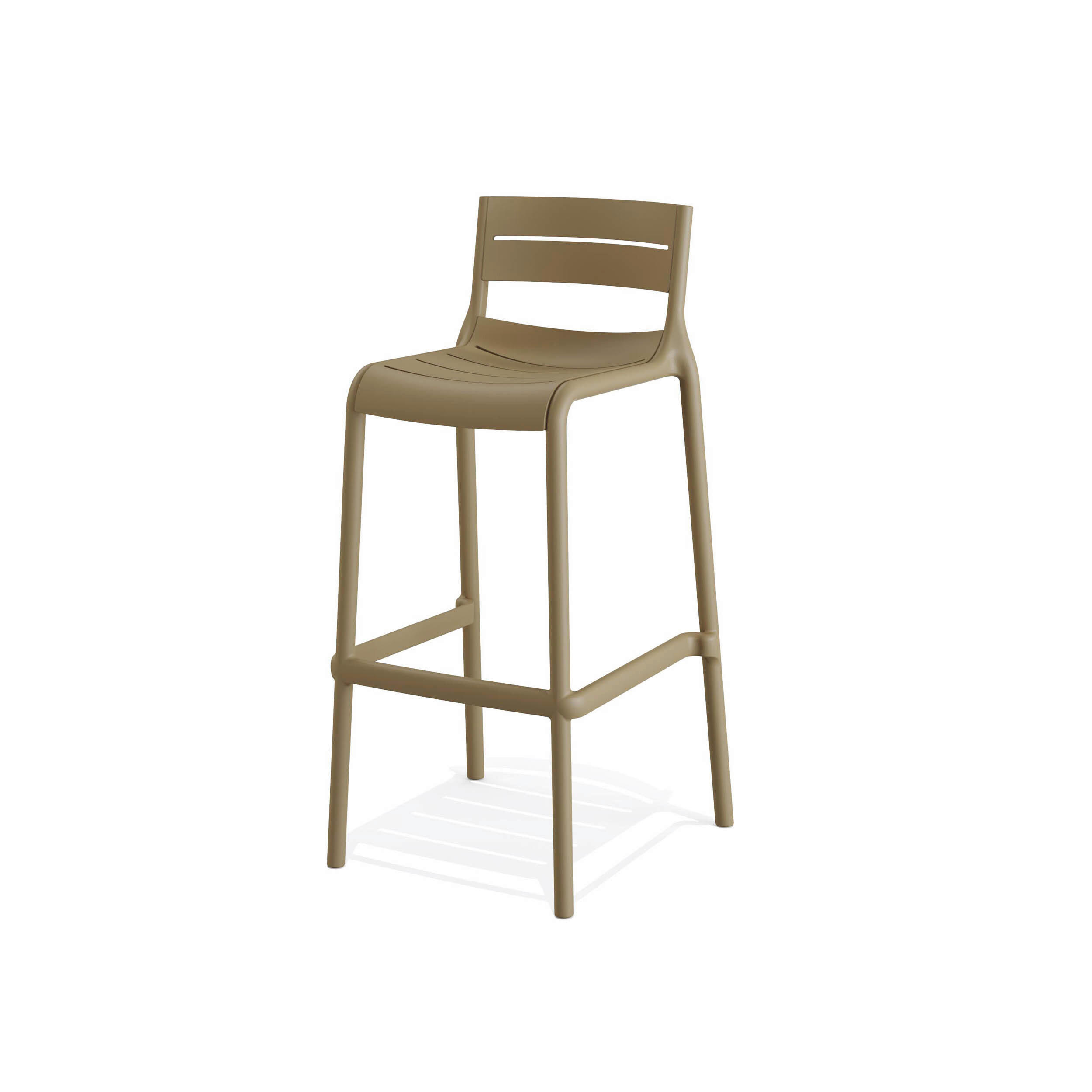 GARTENSTUHL-SET Sandfarben  - Sandfarben, MODERN, Kunststoff (49/100/49cm)