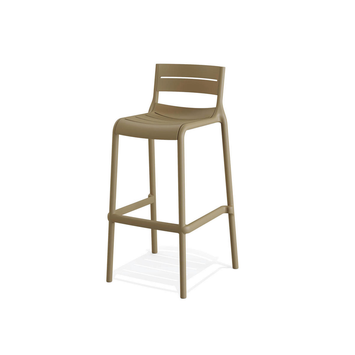 GARTENSTUHL-SET Sandfarben  - Sandfarben, MODERN, Kunststoff (49/100/49cm)