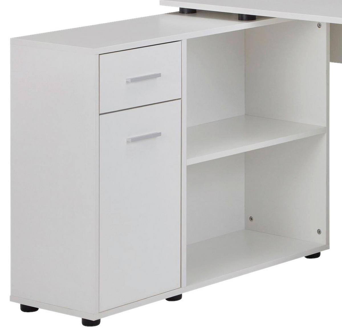 ECKSCHREIBTISCH 106,5/120/75,5 cm  in  - Silberfarben, MODERN (106,5/120/75,5cm) - MID.YOU