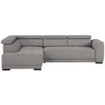 ECKSOFA Dunkelgrau Struktur  - Dunkelgrau/Schwarz, Design, Kunststoff/Textil (205/284cm) - Xora