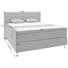 BOXSPRINGBETT 140/200 cm in Hellgrau - Hellgrau/Alufarben, KONVENTIONELL, Holzwerkstoff/Textil (140/200cm) - Elegando BOXSPRINGBETT 140/200 cm in Hellgrau - Hellgrau/Alufarben, KONVENTIONELL, Holzwerkstoff/Textil (140/200cm) - Elegando
