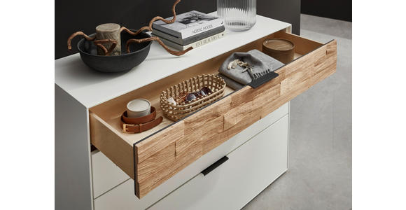 KOMMODE in 121,9/87,9/45,2 cm - Wildeiche/Anthrazit, Design, Holz/Holzwerkstoff (121,9/87,9/45,2cm) - Dieter Knoll
