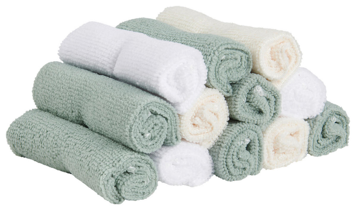 HANDRIČKA NA UMÝVANIE - biela/krémová, Basics, textil (22/22cm) - My Baby Lou