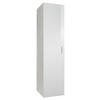 MULTISKÅP 30/185/54 cm 1-dörrar - vit/kromfärg, Klassisk, trämaterial/plast (30/185/54cm) - Xora