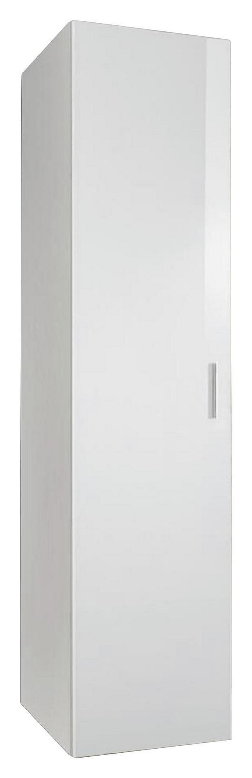 MEHRZWECKSCHRANK 45/185/54 cm  in Weiß  - Chromfarben/Weiß, KONVENTIONELL, Holzwerkstoff/Kunststoff (45/185/54cm) - Xora