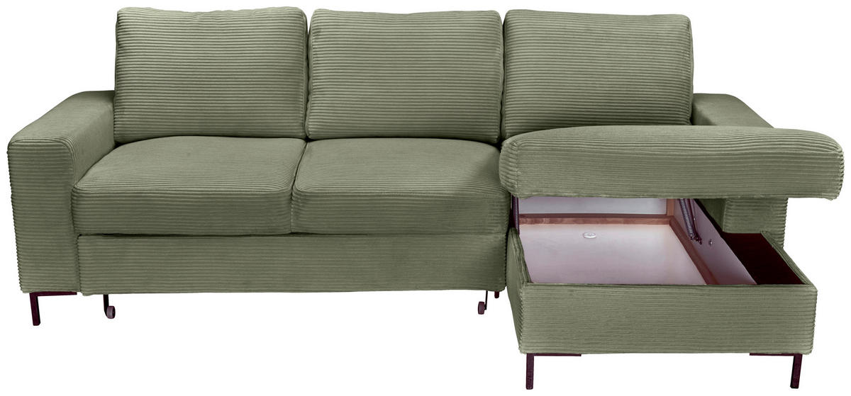 Freisteller von Carryhome ECKSOFA Olivgrün Cord.
