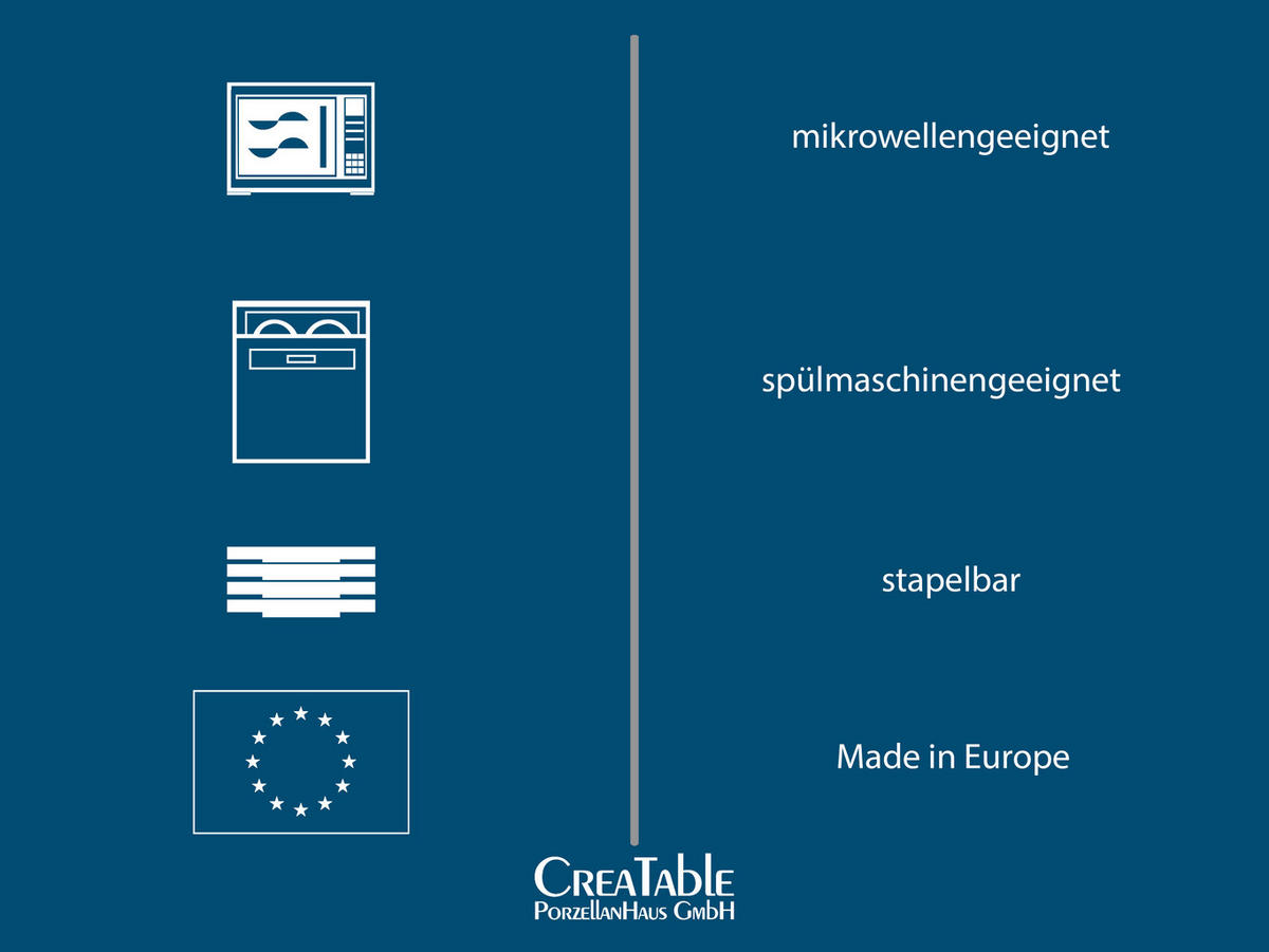 KOMPLETT SERVIS Chef Collection Grau 30 delar  - ljusgrå, Basics, keramik (41/32/29cm) - Creatable