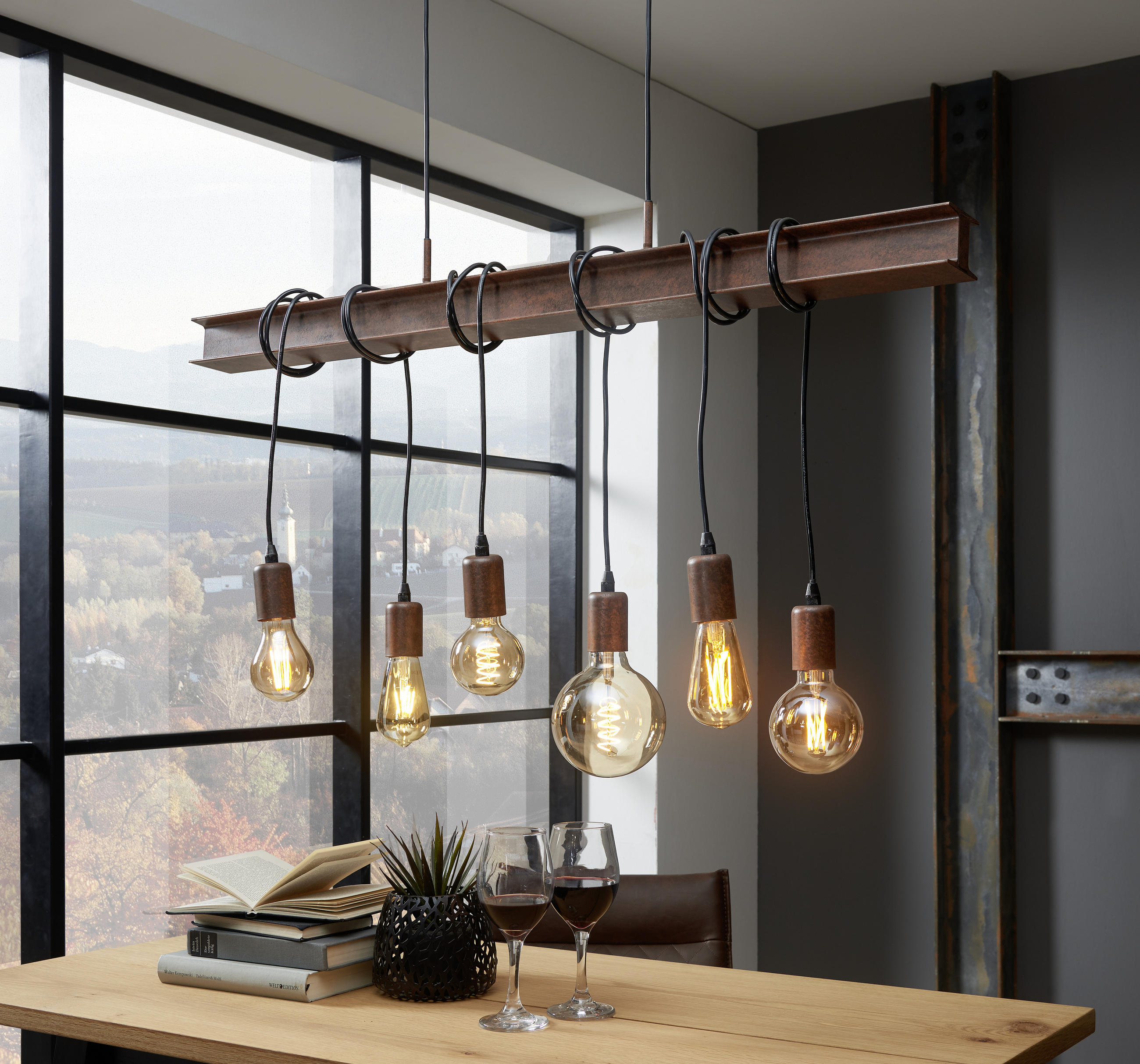 HÄNGELEUCHTE 100,5/7/110 cm  - Braun, LIFESTYLE, Metall (100,5/7/110cm)