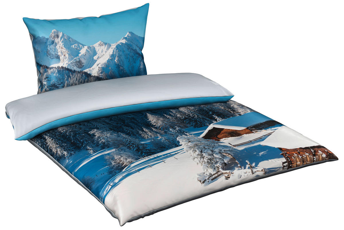 POSTELJNINA CARO 140/200 cm saten večbarvno  - večbarvno, Konvencionalno, tekstil (140/200cm) - Esposa
