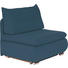 SCHLAFSESSEL Petrol - Chromfarben/Petrol, Design, Textil/Metall (94/86/83cm) - NOVEL