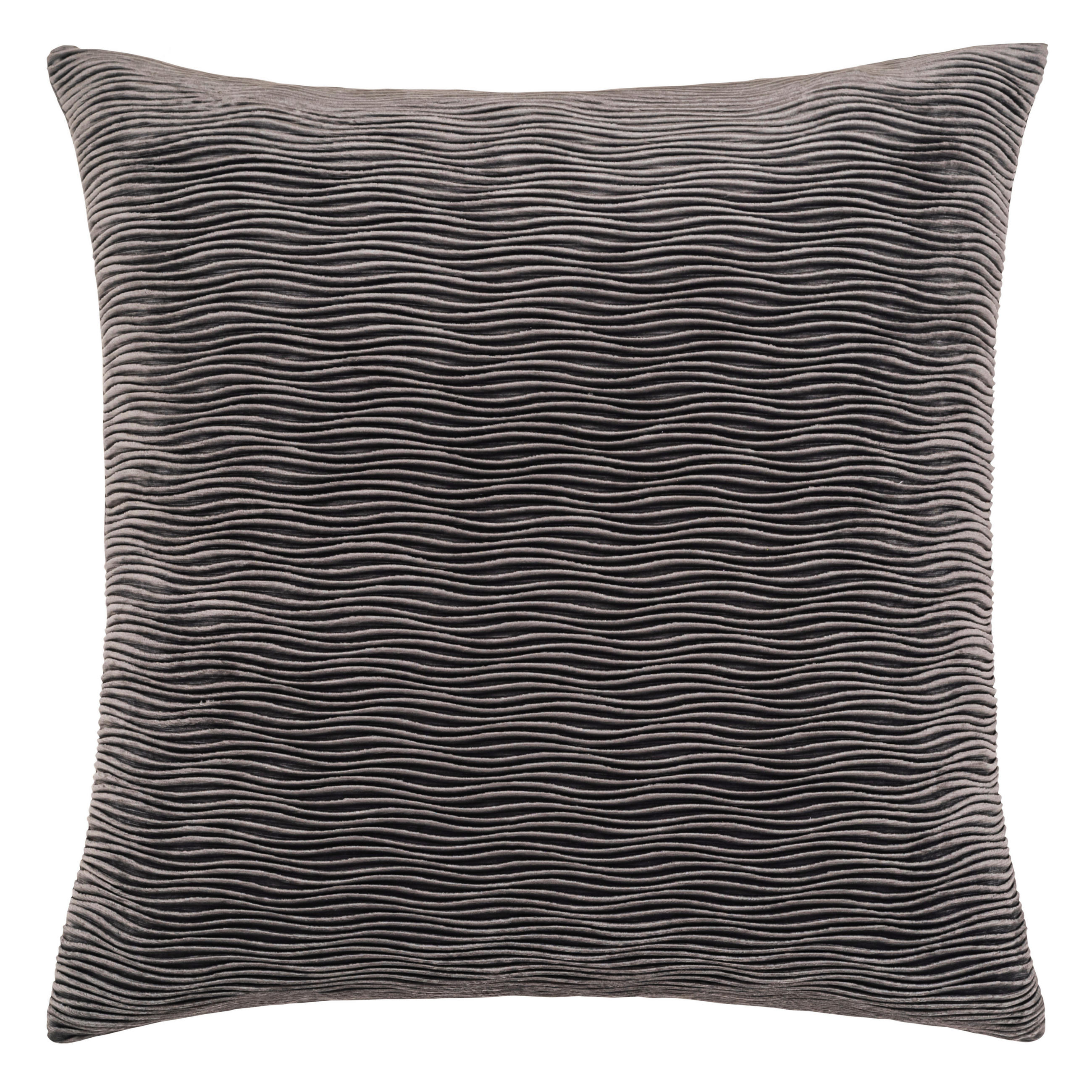 KISSENHÜLLE Wave 50/50 cm  - Titanfarben, Basics, Textil (50/50cm) - Novel