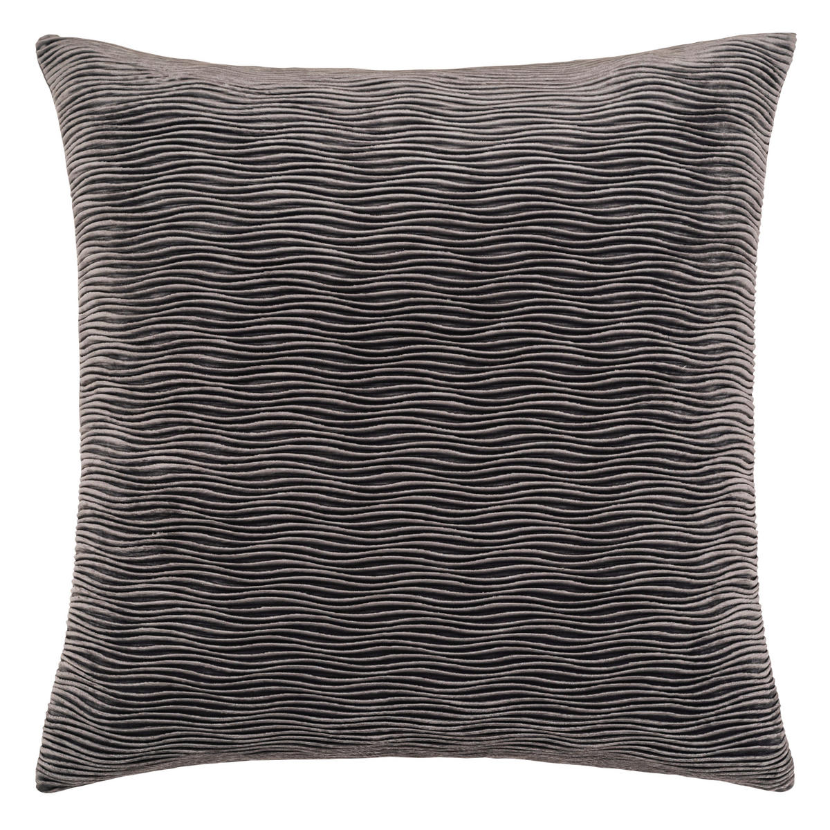 KISSENHÜLLE Wave 50/50 cm  - Titanfarben, Basics, Textil (50/50cm) - Novel