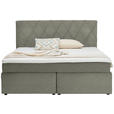 BOXSPRINGBETT 180/200 cm  in Greige  - Greige/Schwarz, Design, Kunststoff/Textil (180/200cm) - Xora