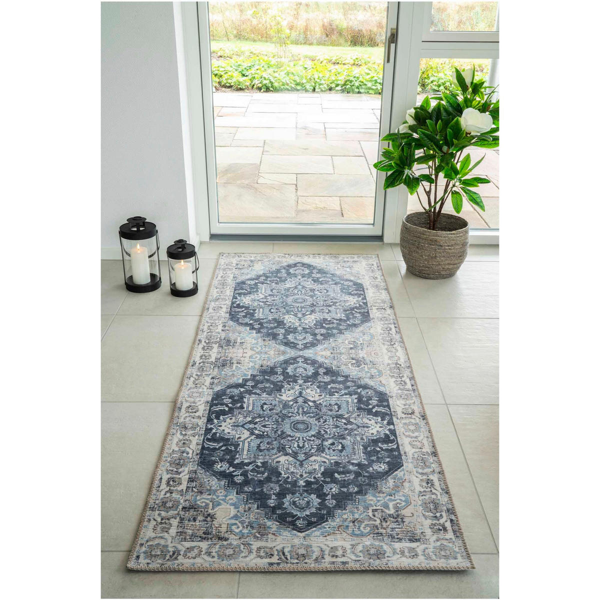 TEPPICH 80/200 cm Blau  - Blau, Trend, Textil (80/200cm)