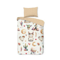 KINDERBETTWÄSCHE 100/135 cm  - Sandfarben/Ecru, Basics, Textil (100/135cm)