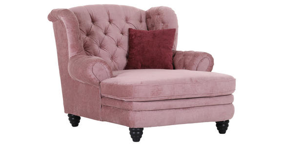 XXL-SESSEL - Bordeaux/Schwarz, Design, Holz/Textil (127/106/149cm) - Landscape