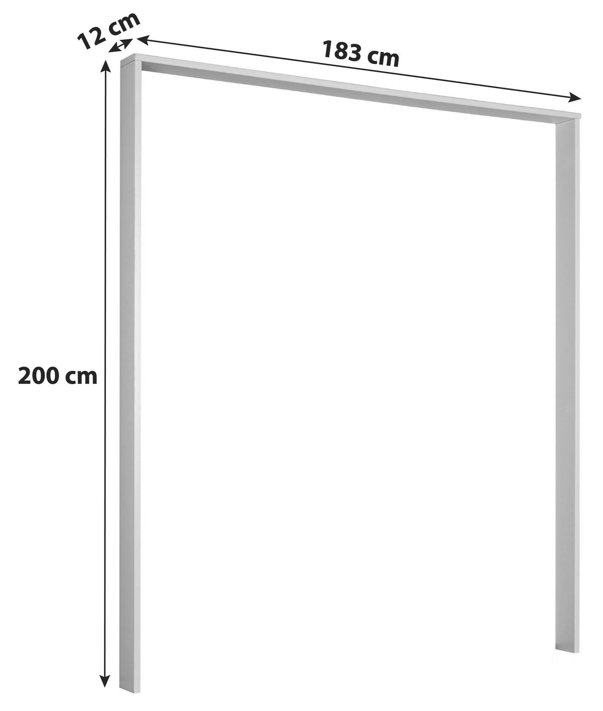 PASSEPARTOUTRAHMEN 183/200/12 cm   - Eichefarben/Eiche Artisan, Konventionell, Holzwerkstoff (183/200/12cm) - MID.YOU