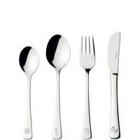 KINDERBESTECK - Edelstahlfarben, KONVENTIONELL, Metall (15,60/19,80/3,00cm) - Leonardo