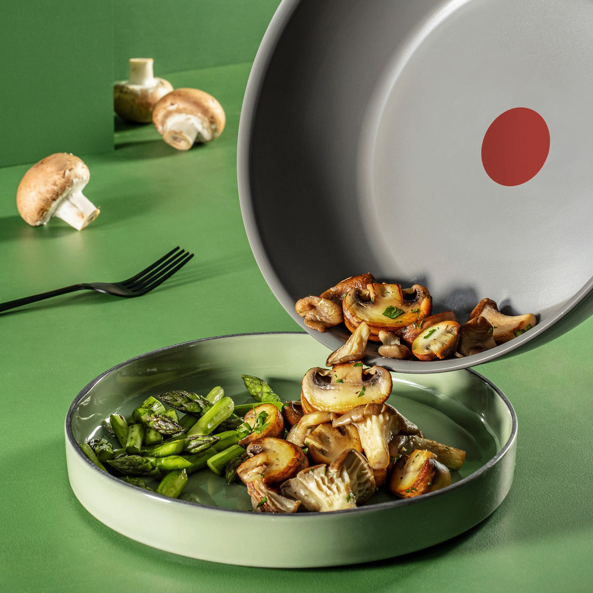 VOK PONEV  Renewal 28 cm  - barve aluminija, Basics, kovina (28cm) - Tefal