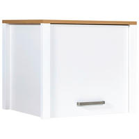 Aufsatzschrank Sicilia 70/60,5/60 cm   - Weiss/Silberfarben, Modern, Holzwerkstoff/Metall (70/60,5/60cm) - MID.YOU