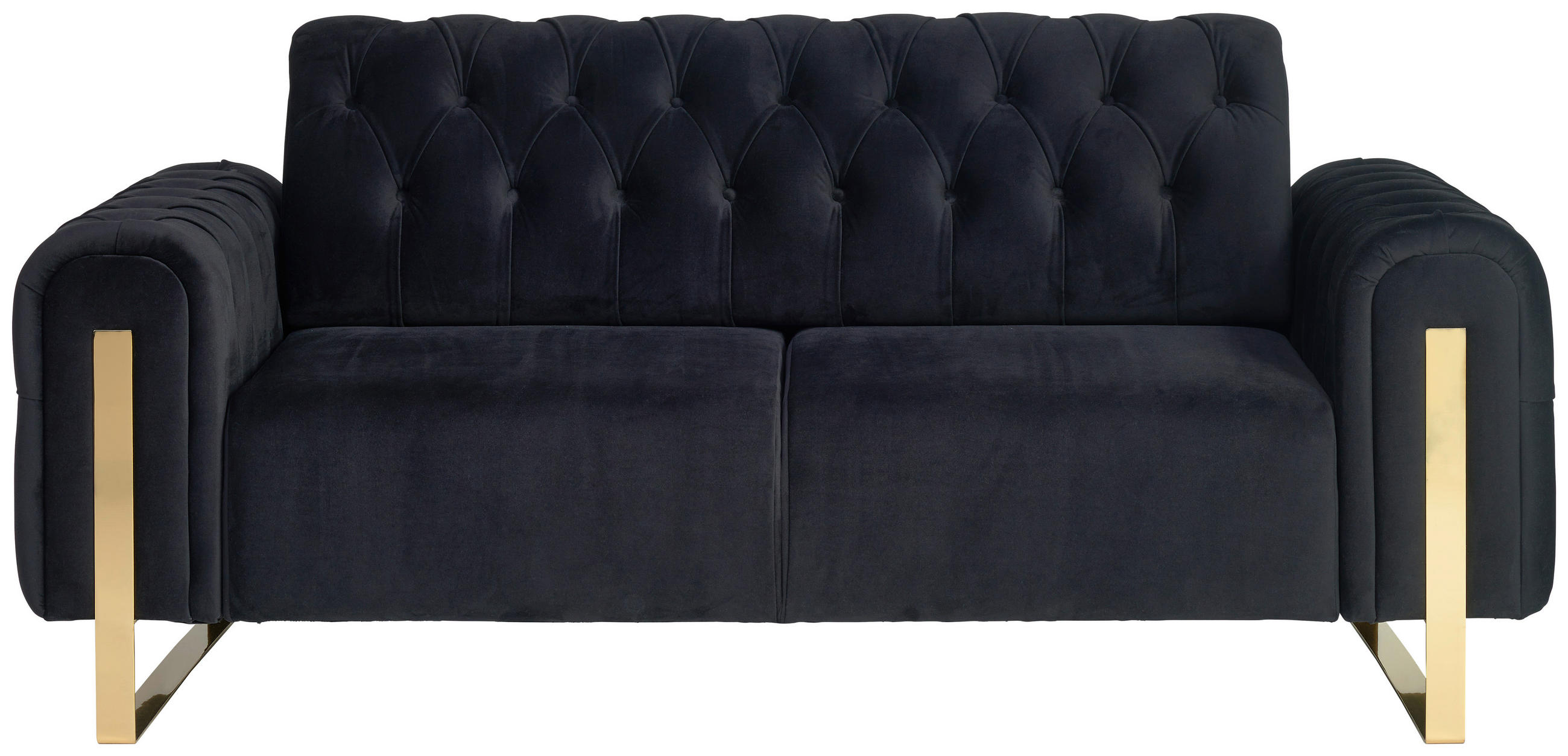 Carryhome 2-Sitzer-Sofa Schwarz 194x90x97 cm