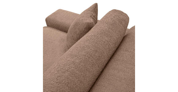 ECKSOFA  Braun Bouclé  - Greige/Schwarz, MODERN, Kunststoff/Textil (255/255cm) - Landscape