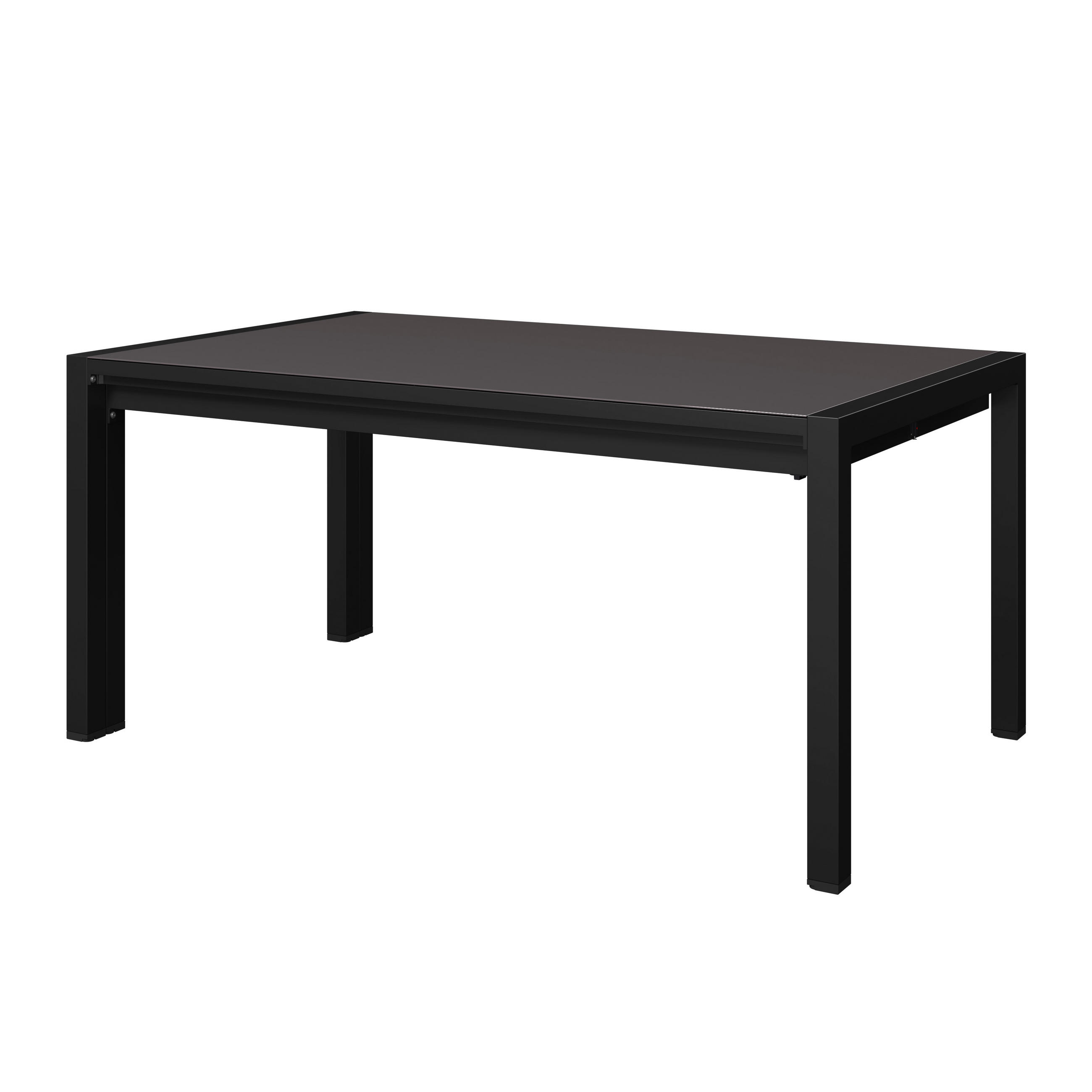 AUSZIEHTISCH in Metall, Glas  - Dunkelgrau/Anthrazit, MODERN, Glas/Metall (150-285/69/90cm) - Ambia Garden