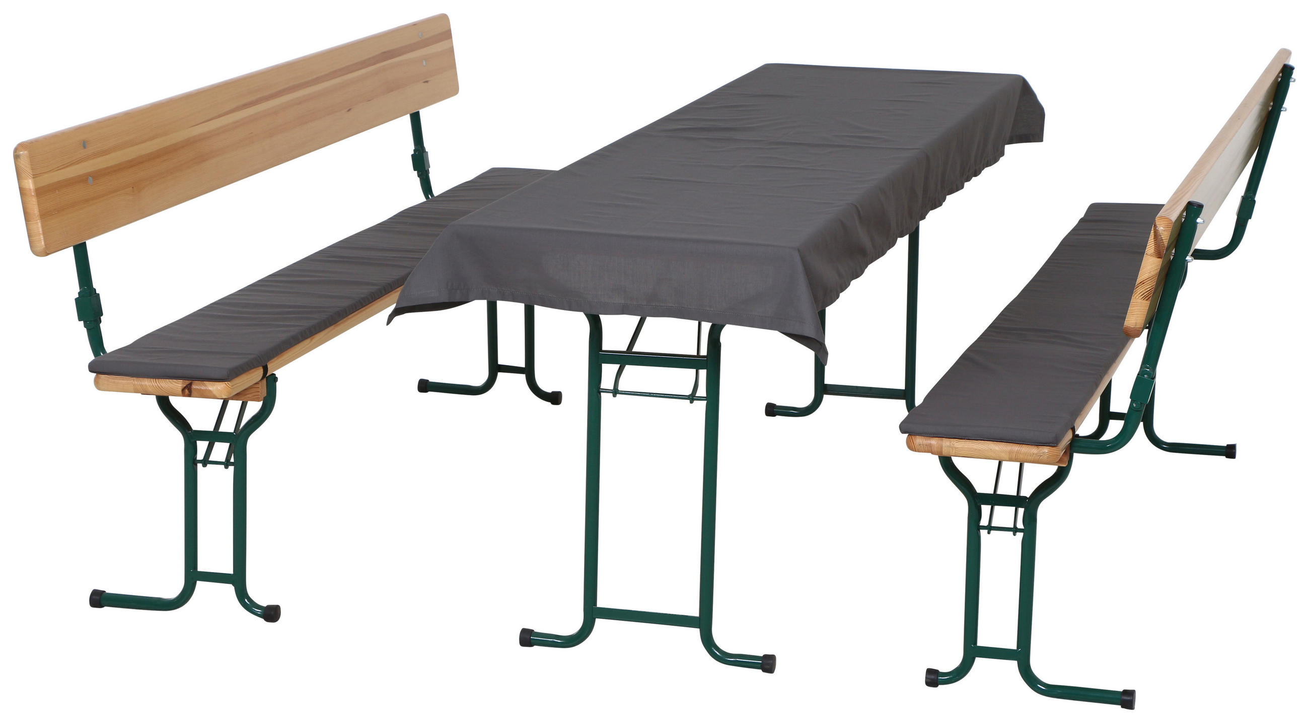 BIERBANKAUFLAGE Uni  - Grau, Basics, Textil (25/90/2/220/240cm) - Gardenson