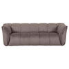 BIGSOFA in Plüsch Schlammfarben  - Schlammfarben/Schwarz, Konventionell, Kunststoff/Textil (220/67/106cm) - MID.YOU